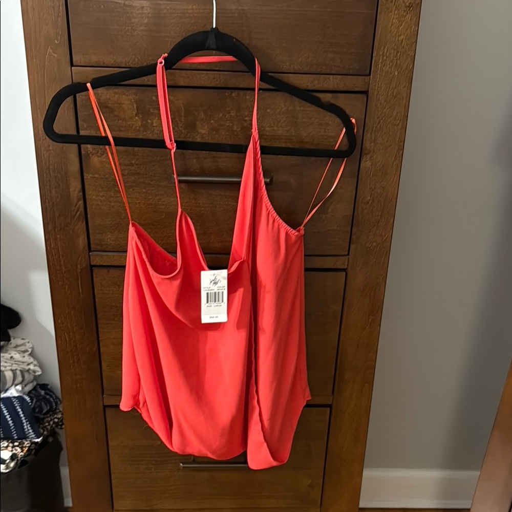 Eight Sixty Orange Backless Camisole Top